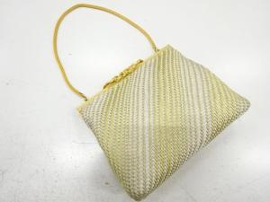 金銀糸　和装バッグ